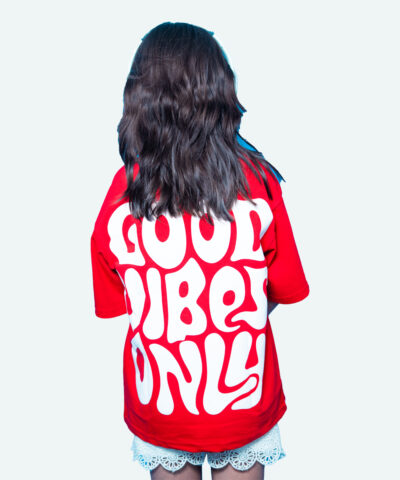 "Good Vibes Only" (Red) Girls