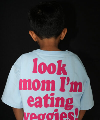 "Mom I Am Eating Veggies" (Blue) Boys