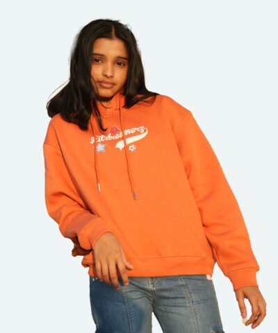 "Baseball Lil'Dreamerz Orange Hoodie" Girls