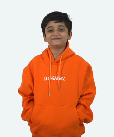 "Neon Orange Gamer Hoodie" Boys