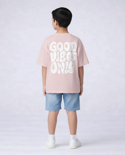 "Good Vibes Only" (Pink) Boys 10-11 Y