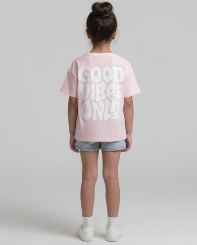 "Good Vibes Only" (Pink) Girls 10-11 Y