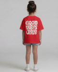 "Good Vibes Only" (Red) Girls 10-11 Y