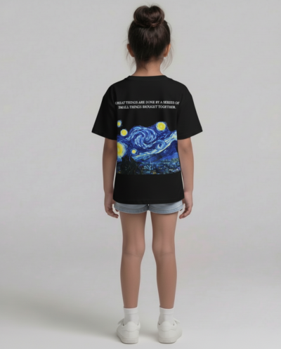"The Starry Night, Van Gogh" (Black) Girls 10-11 Y