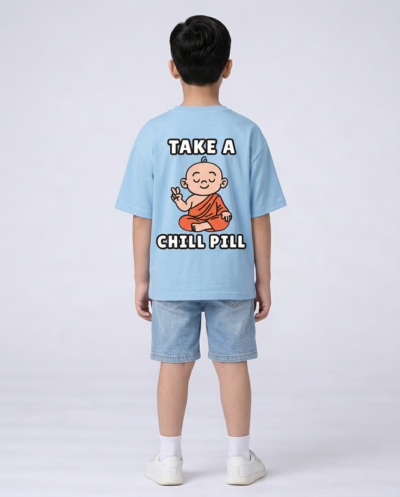 "Take A Chill Pill" (Blue) Boys 10-11 Y