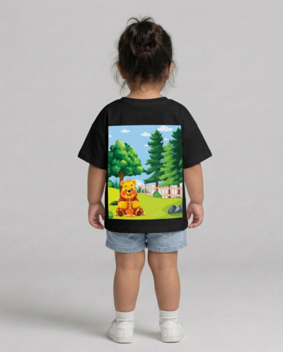 "Winnie The Poo" (Black) Girls 2-3 Y