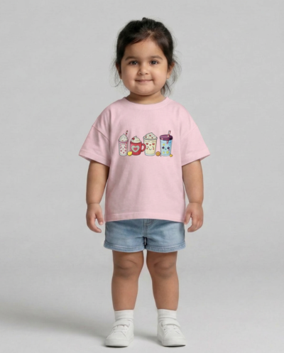 "Soft Serve & Coffee" (Pink) 2-3 Y