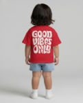"Good Vibes Only" (Red) Girls