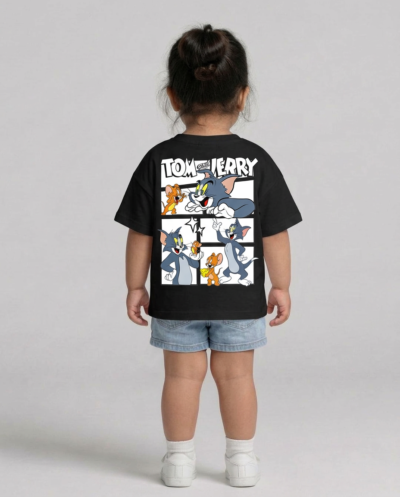 "Tom & Jerry" (Black) Girls 2-3 Y