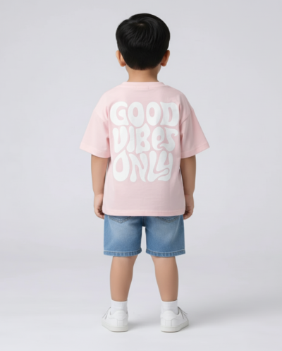 "Good Vibes Only" (Pink) Boys 4-5 Y
