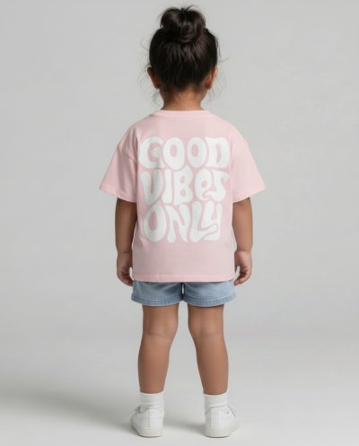 "Good Vibes Only" (Pink) Girls 4-5 Y