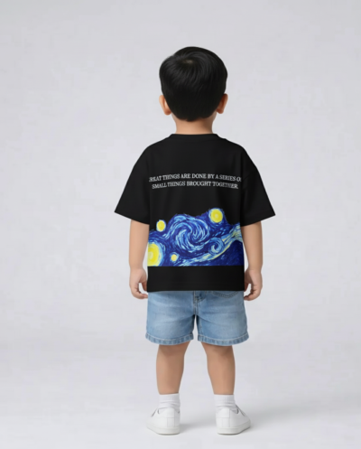 "The Starry Night,Van Gogh" (Black) Boys 4-5 Y