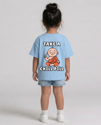 "Take A Chill Pill" (Blue) Girls 4-5 Y