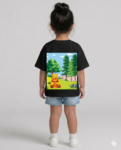 "Winnie The Poo" (Black) Girls 6-7 Y