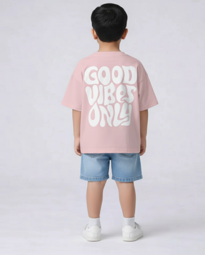 "Good Vibes Only" (Pink) Boys 6-7 Y