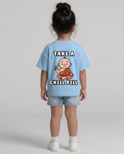 "Take A Chill Pill" (Blue) Girls 6-7 Y