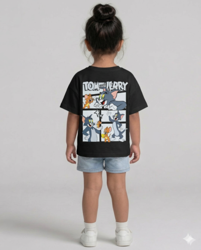 "Tom & Jerry" (Black) Girls 6-7 Y