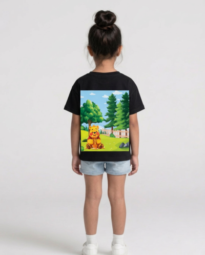 "Winnie The Poo" (Black) Girls 8-9 Y