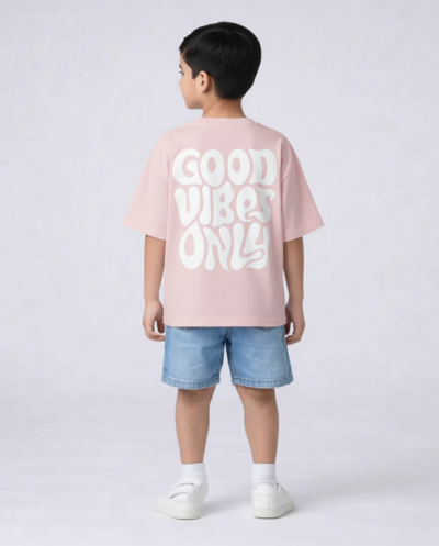 "Good Vibes Only" (Pink) Boys 8-9 Y