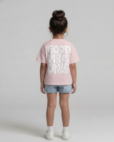 "Good Vibes Only" (Pink) Girls 8-9 Y