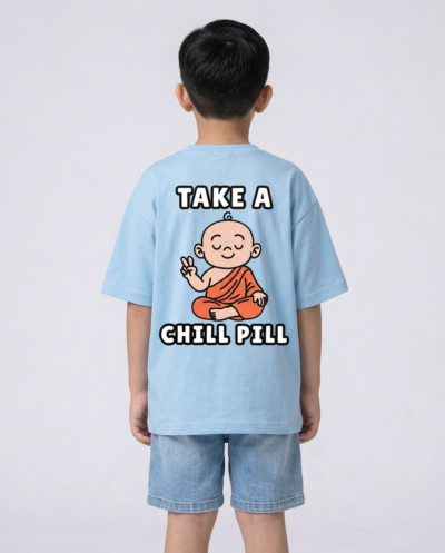 "Take A Chill Pill" (Blue) Boys 8-9 Y