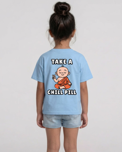 "Take A Chill Pill" (Blue) Girls 8-9 Y
