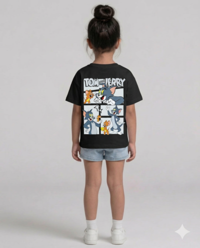 "Tom & Jerry" (Black) Girls 8-9 Y