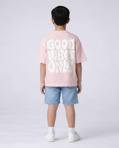 "Good Vibes Only" (Pink) Boys 9-10 Y