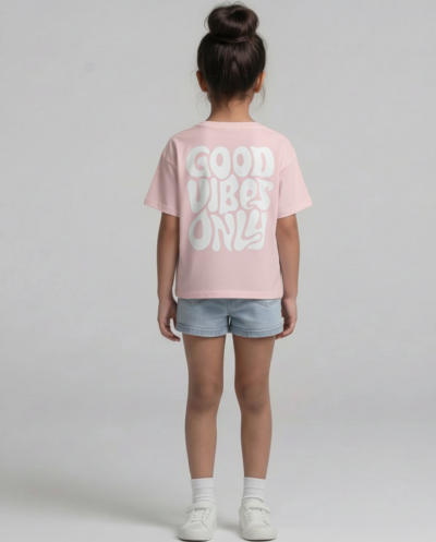 "Good Vibes Only" (Pink) Girls 9-10 Y