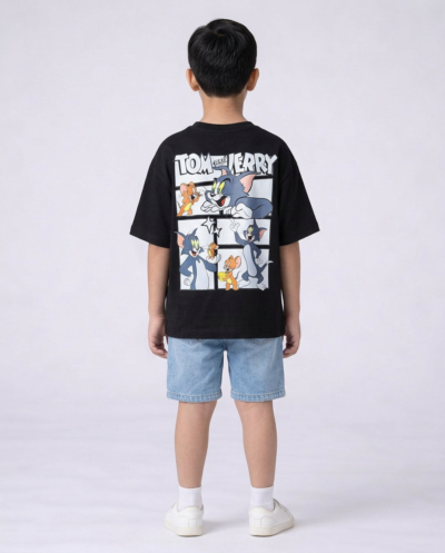 "Tom & Jerry" Black (Boys) 9-10 Y