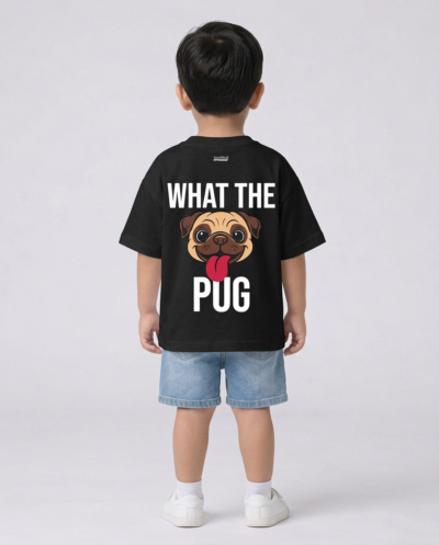 "What The Pug" (Black) Boys 4-5 Y
